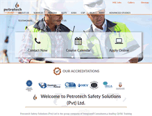 Tablet Screenshot of petrotechsafety.com